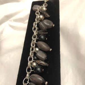 Black stone paparazzi bead bracelet